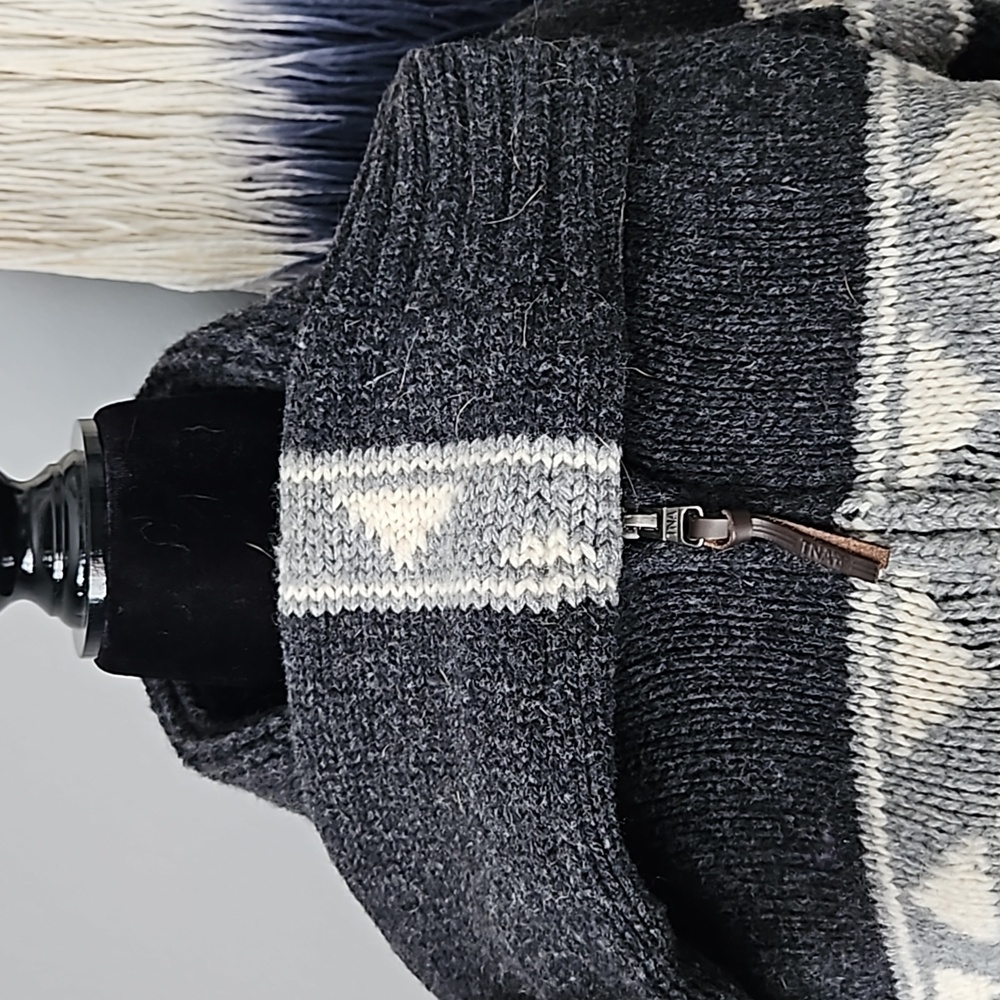 TNA 100% lambswool sea to sky front open sweater - Picture 3 of 6